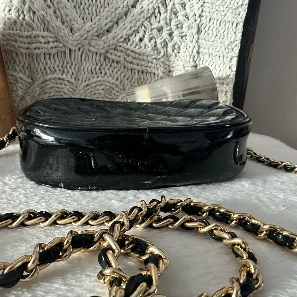 Black Quilted Crossbody Bag